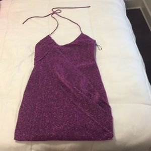 Purple glitter dress